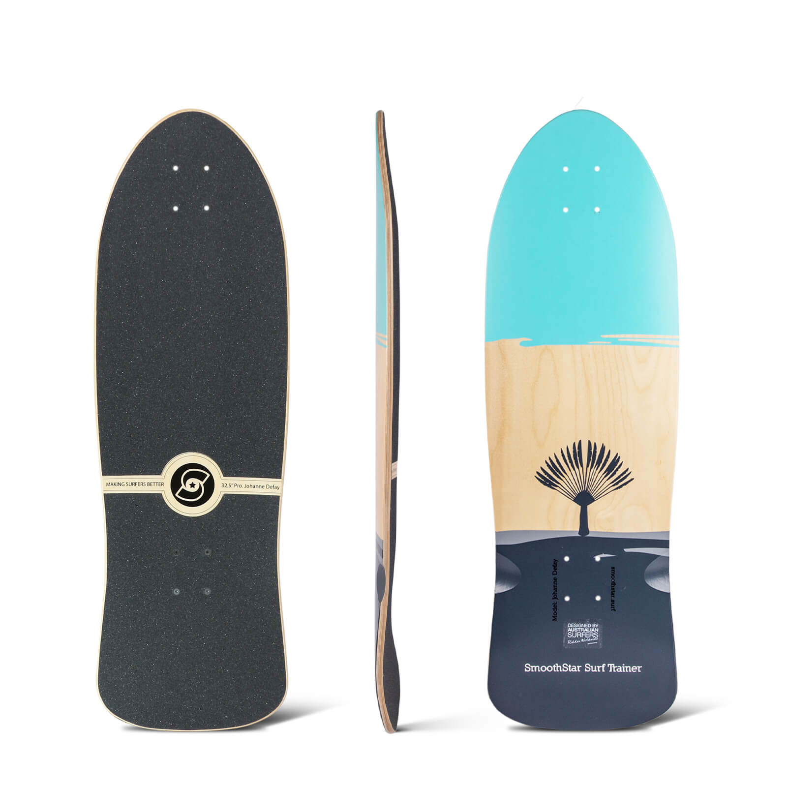 32.5″ Johanne Defay Pro Model (Aqua/Grey) Deck
