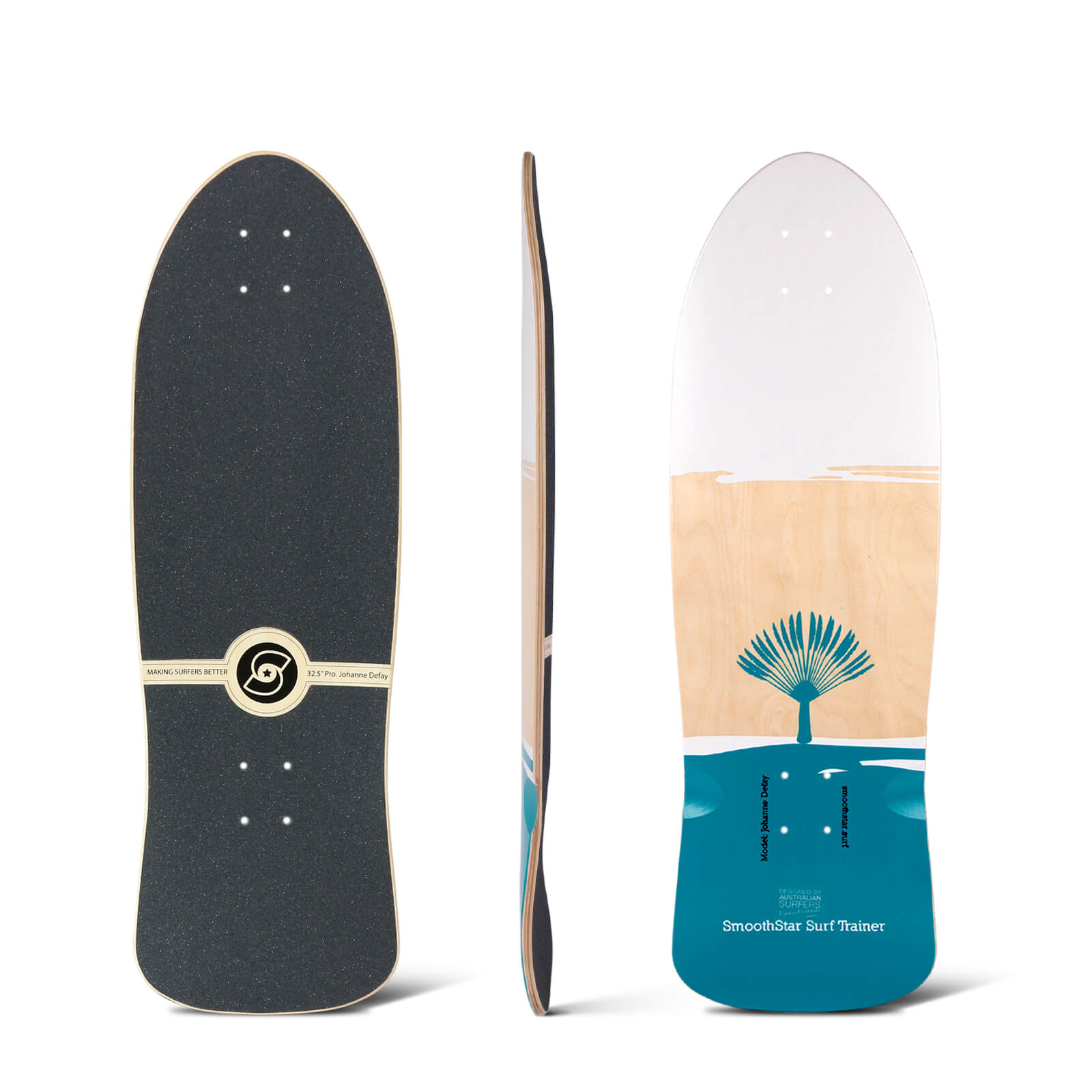 32.5″ Johanne Defay Pro Model (White/Teal) Deck