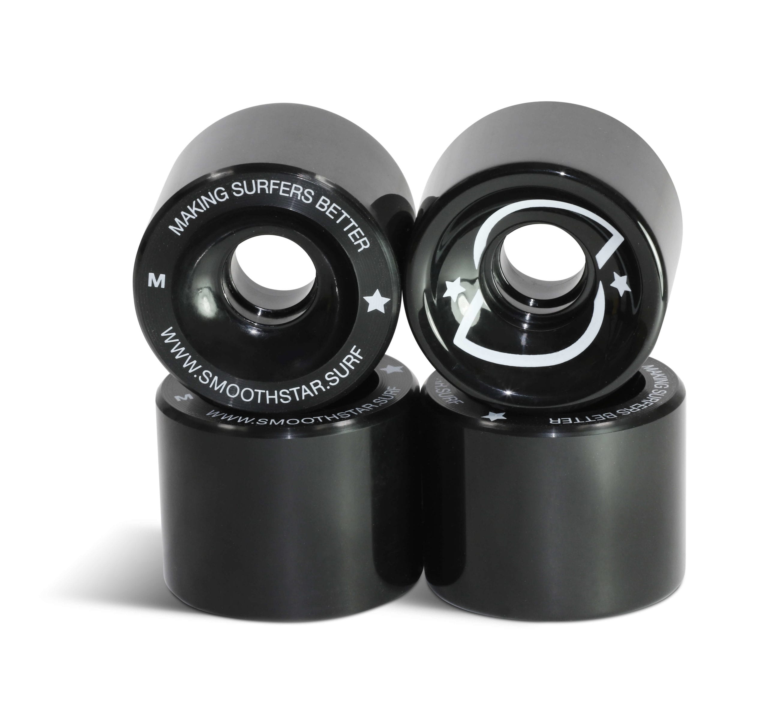 SmoothStar Wheels - Medium (Black) - Imagen 2